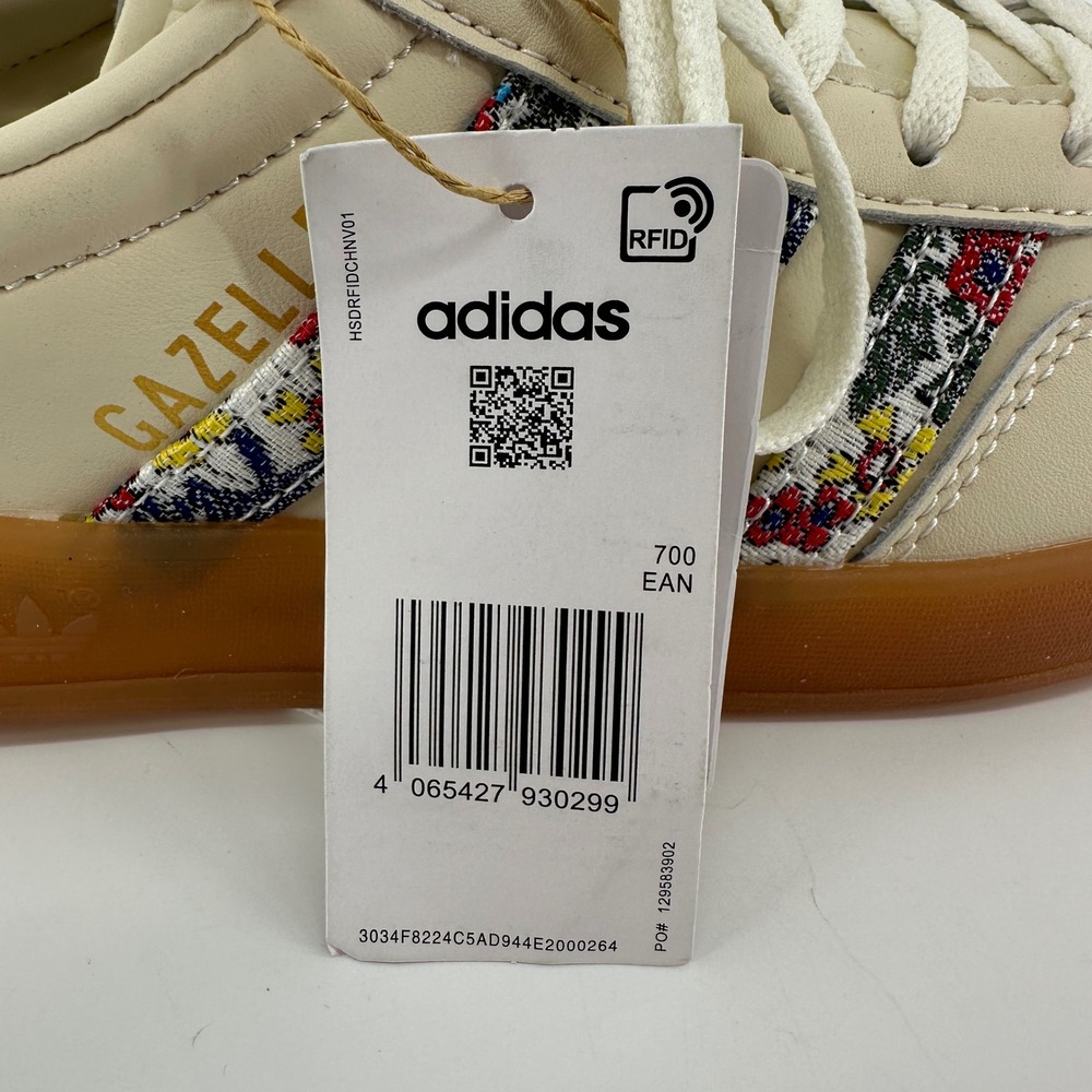 Adidas Gazelle Bold Liberty London Floral Cream Gum Platform Sneakers GZ2165 - Picture 7 of 10
